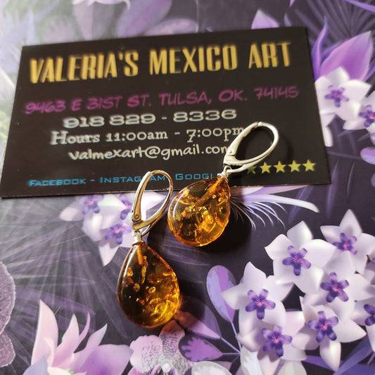 Amber Artisanal Earrings